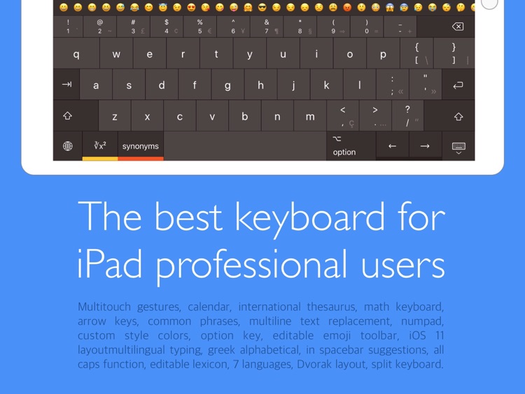 Pro Keyboard with PC layout