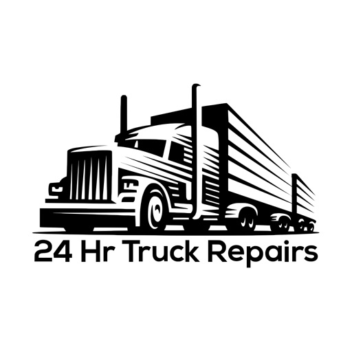 24hr Truck Driver Icon