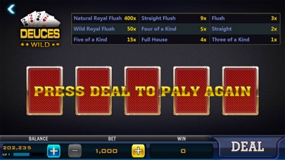 Deuces Wild - Video Poker screenshot 4