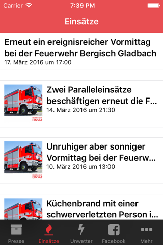 Feuerwehr Bergisch Gladbach screenshot 2
