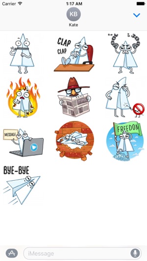 Paper Airplane Emoji Sticker(圖2)-速報App