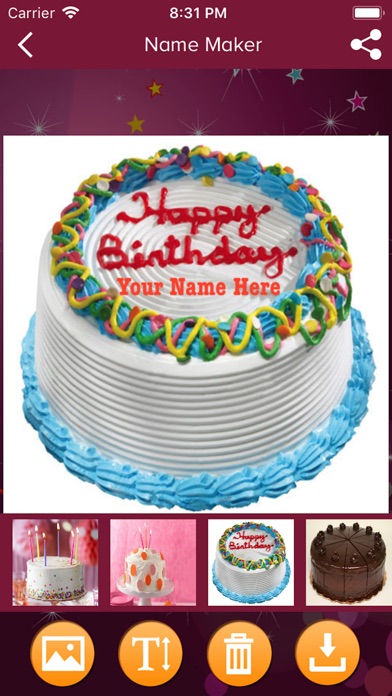 Write Name On Birthday Cake screenshot 2