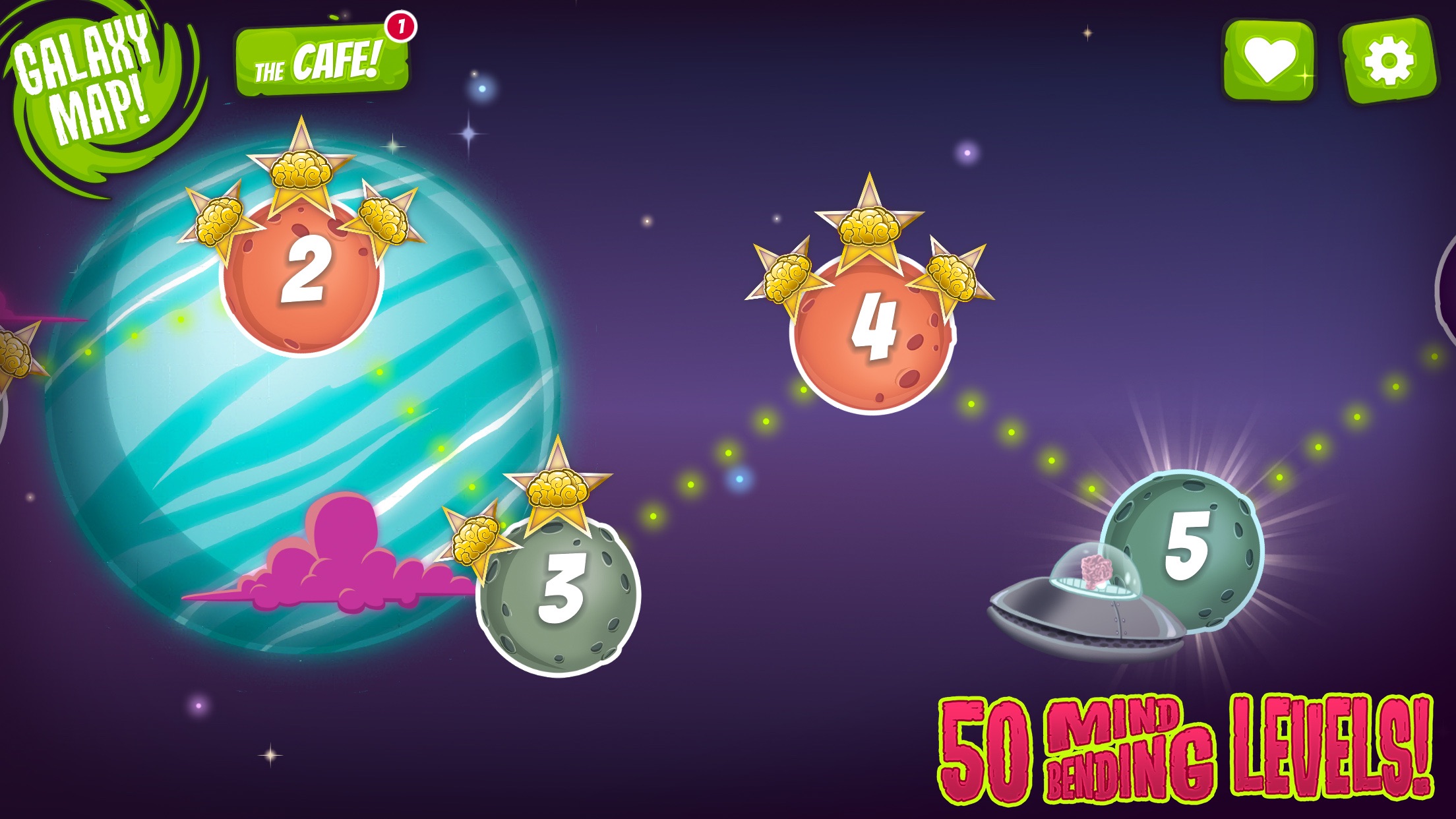 Screenshot do app Alien Jelly: Food For Thought