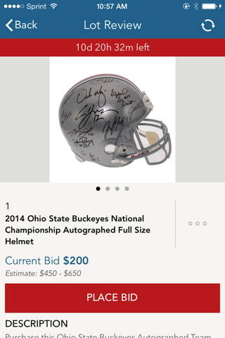 Sports Collectibles Auction screenshot 3