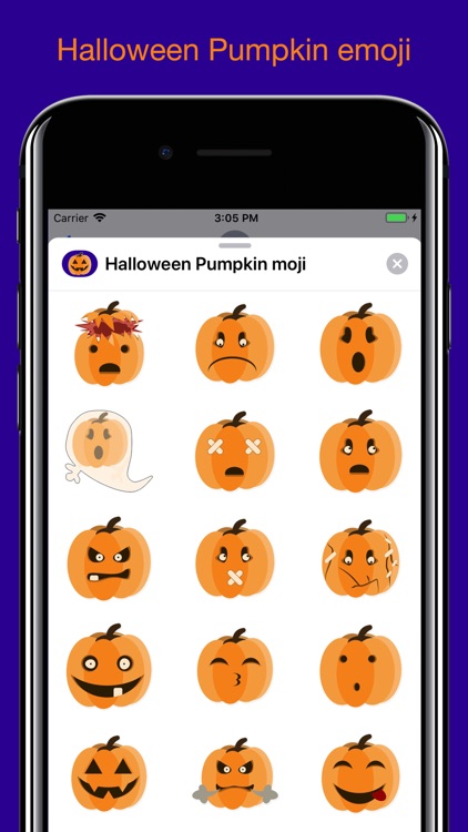 Halloween Pumpkin smiley moji