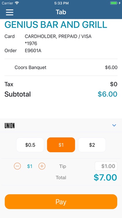 UNION Tab