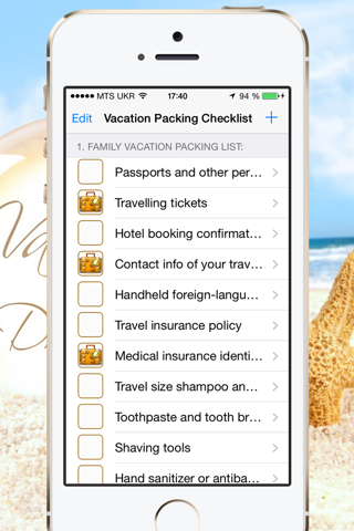 Vacation Packing Checklist screenshot 2