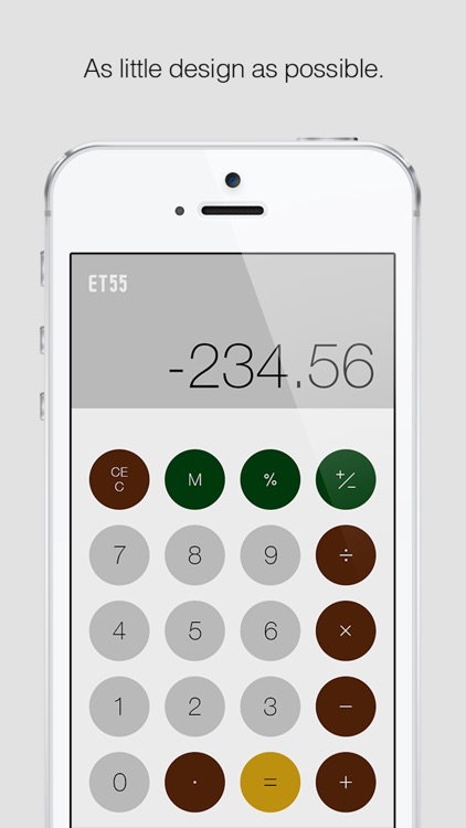 ET55: A Minimalist Calculator