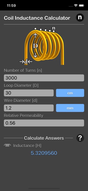 Coil Inductance Calculator(圖4)-速報App