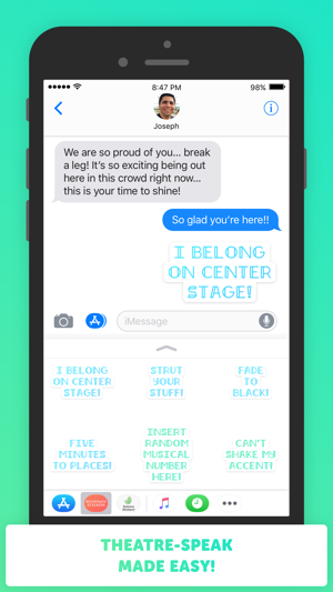 Broadway Stickers for iMessage(圖3)-速報App