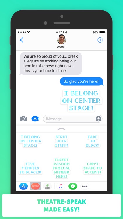 Broadway Stickers for iMessage