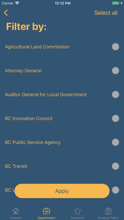 BCGov Directory screenshot-3