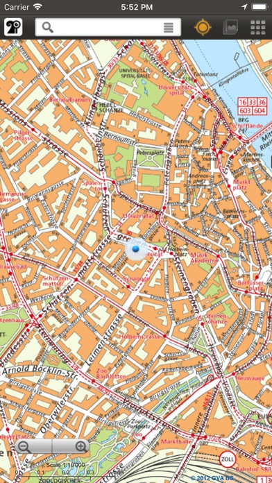 Basel Stadtplan screenshot 2
