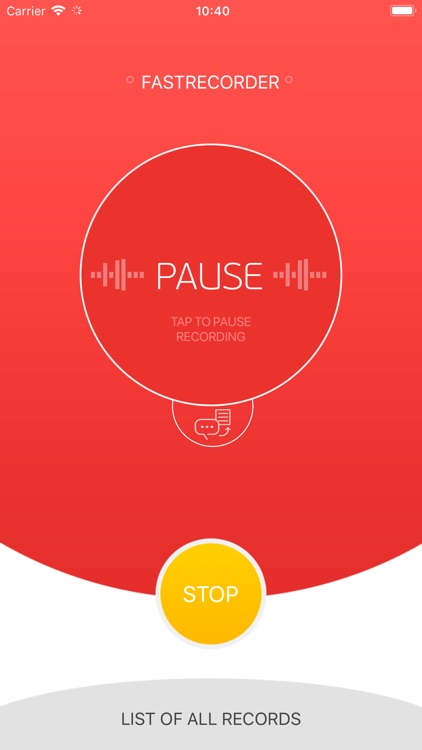 FastRecorder audio recording