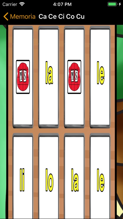 Memoria Con El Mono Silabo screenshot-3