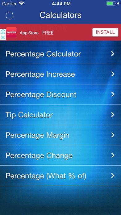 How to cancel & delete Percentage Calculators from iphone & ipad 1