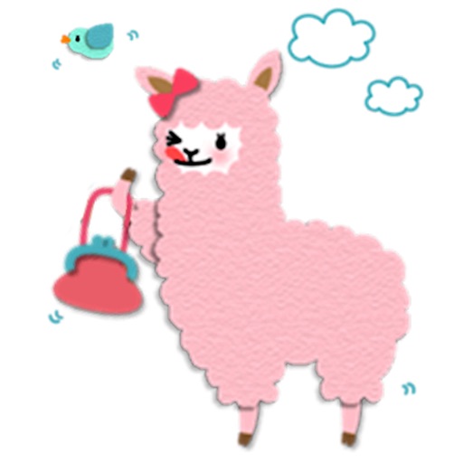 Lovely Alpaca Emoji Sticker icon