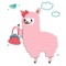 Lovely Alpaca Emoji Sticker