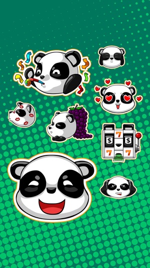 熊貓表情符號貼紙 - TriMatrix Stickers(圖4)-速報App