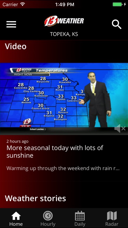 WIBW 13 Weather app