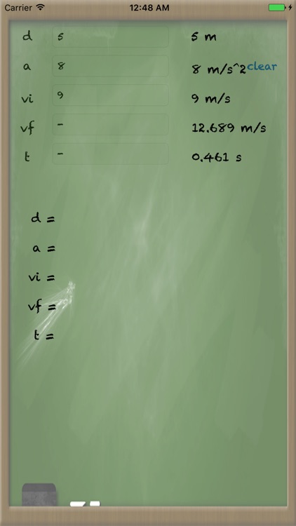 Kinematics Calculator