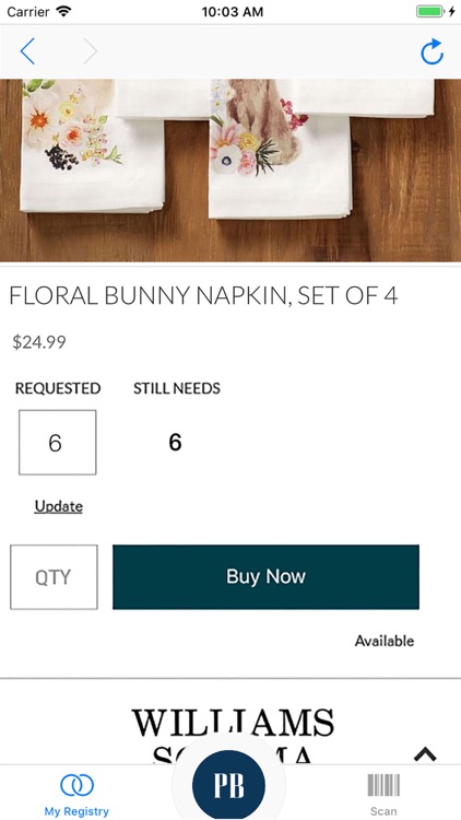 Pottery Barn Wedding Registry screenshot-4