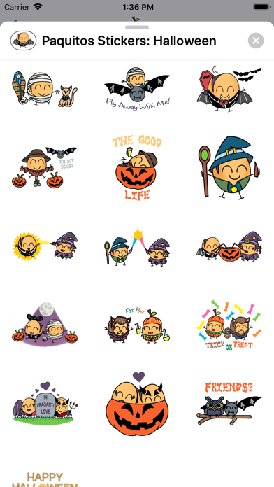 Paquitos Stickers: Halloween