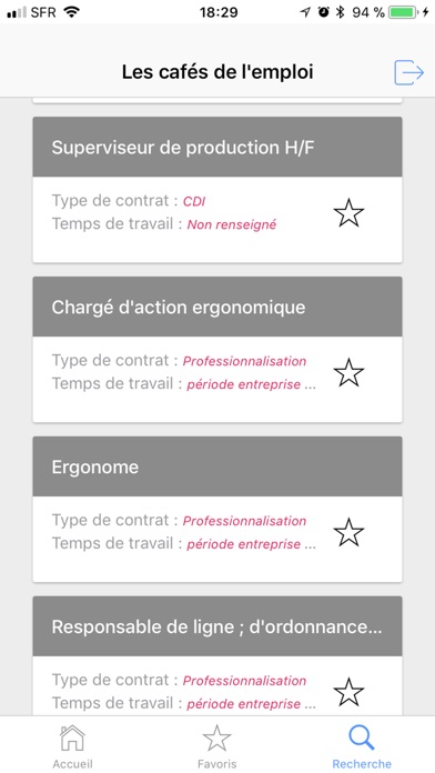 Cafés de l'emploi screenshot 2