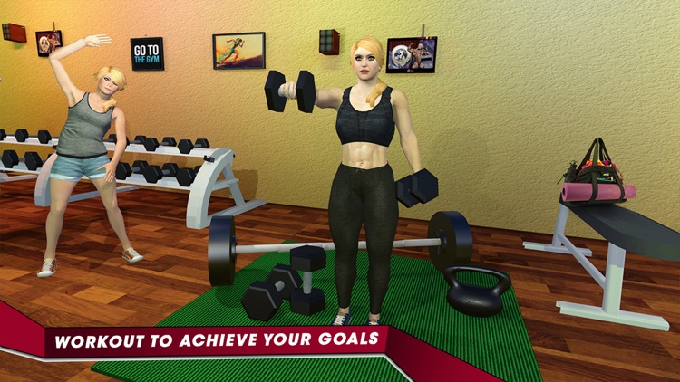 Virtual Gym Girl Fitness Yoga