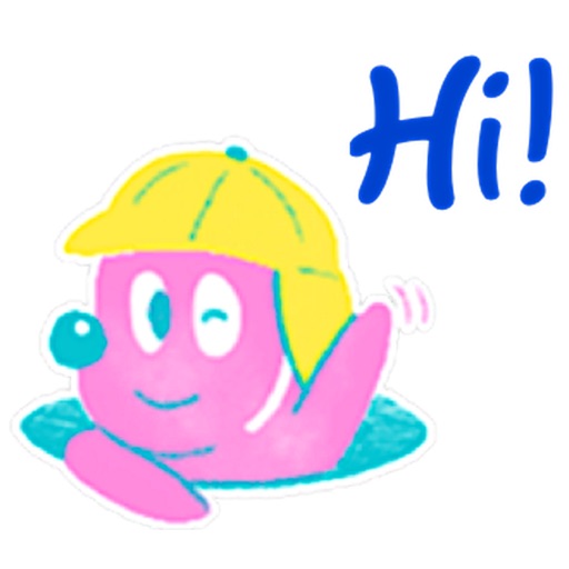 Cute Pink Woodchuck Sticker icon