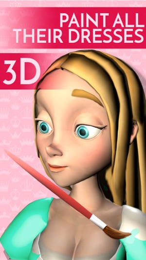 Princesses 3D Coloring book - Painting game(圖2)-速報App