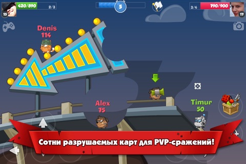Wormix - PVP Multiplayer Game screenshot 2