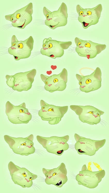 Green Cat emoji