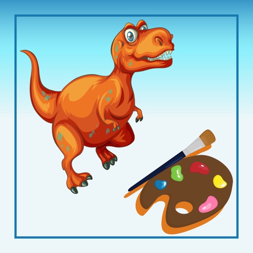 Kid Dinosaur Coloring Pages icon