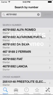 autoparts for alfa romeo iphone screenshot 1