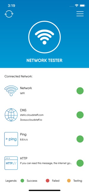 Cloudstaff Network Tester