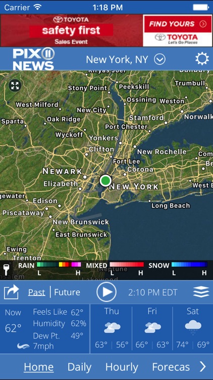 PIX 11 New York City Weather