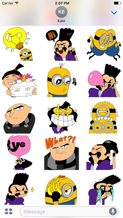 Despicable Me 3 x Momo Wang Stickers by Universal Studios Interactive