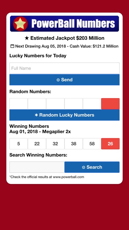 Powerball Lucky Numbers