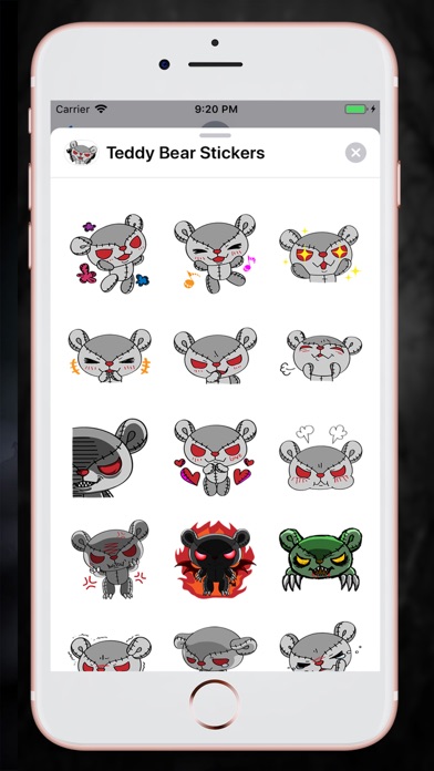 Devil Teddy Bear Stickers screenshot 2