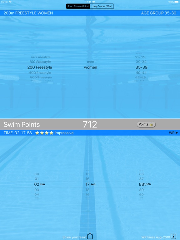 Swim Points: Elite and Masters Screenshots