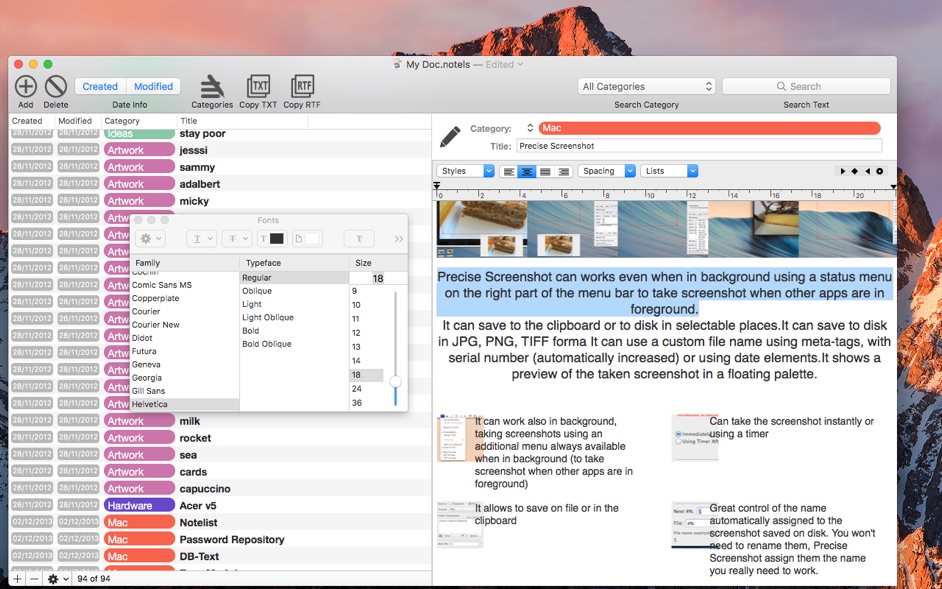 NoteList 4 for Mac 4.0 破解版 – 数据存储工具