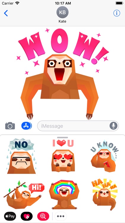 Best Sloth Emojis Stickers