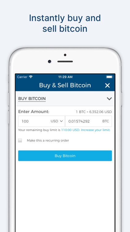 Blockchain Wallet: Bitcoin
