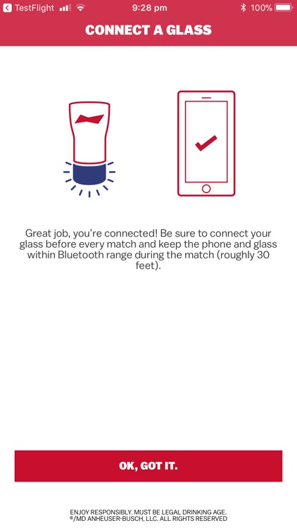 Budweiser Home Run Glass