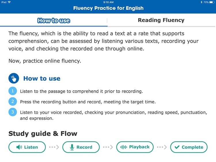 Fluency Practice for English