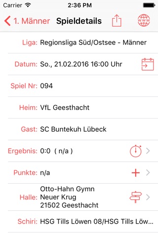 SC Buntekuh Lübeck Handball screenshot 3