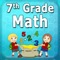 7th Grade Math Test Prep  Practice math   with unlimited questions in more than 200 seventh-grade math skills