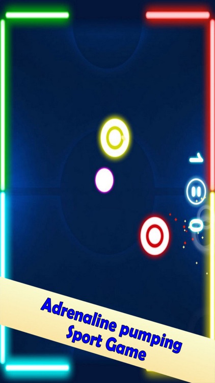 Neon Air Hockey Play