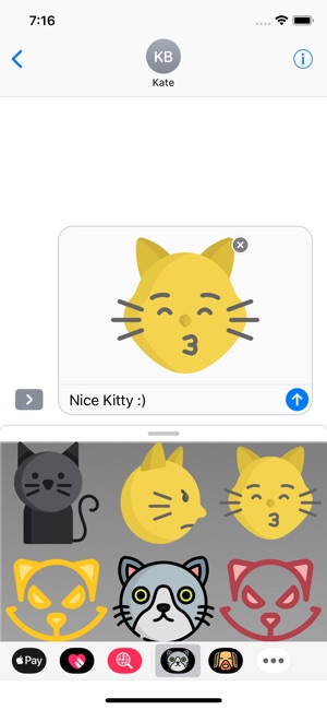 Cute Kitty Cat Stickers(圖1)-速報App